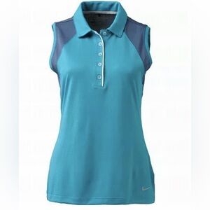 Nike Dry Fit Women's Sleeveless Polo Top